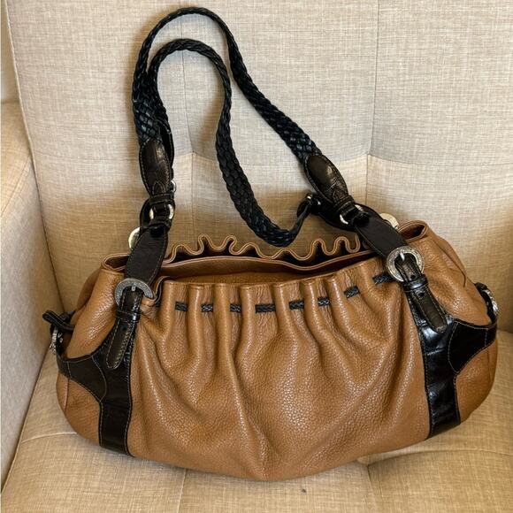 ~ BRIGHTON ~ leather Diana shoulder bag STUNNING FALL - Picture 3 of 9